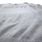 NAPAPIJRI Cotton Knit Sweater M Grey Patch S13-DELEVEN S1358E