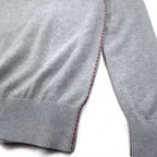 NAPAPIJRI Cotton Knit Sweater M Grey Patch S13-DELEVEN S1358E