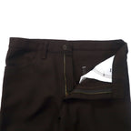 Wrangler Rancher Pants Bootcut 34 Brown Polyester Center Press 82BN Made in Mexico