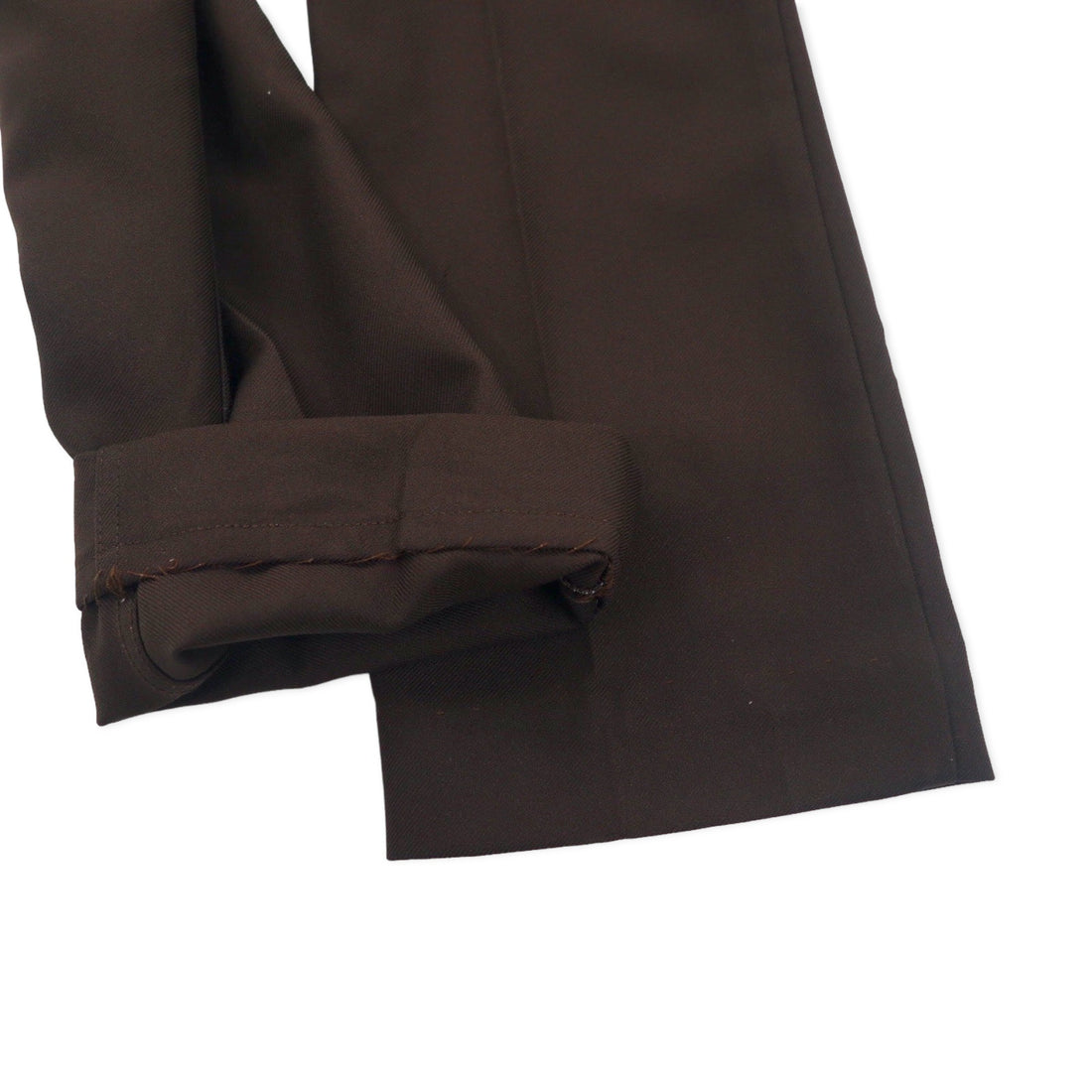 Wrangler Rancher Pants Bootcut 34 Brown Polyester Center Press 82BN Made in Mexico