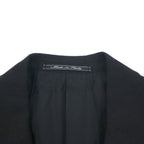 GIANNI VERSACE Made in Italy Oversized 3B Suit Set M Black Wool Medusa All-over Lining Wide Slacks COUTURE