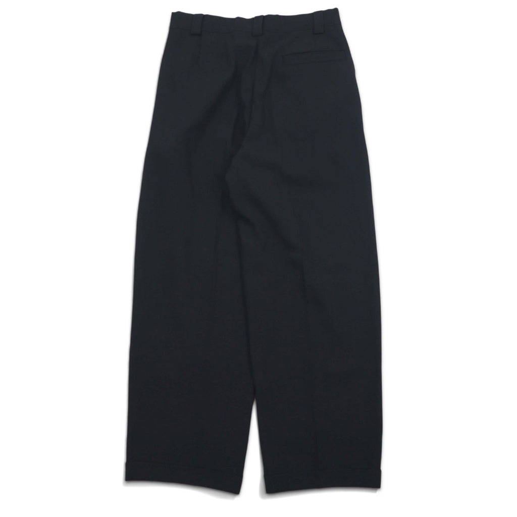 GIANNI VERSACE Made in Italy Oversized 3B Suit Set M Black Wool Medusa All-over Lining Wide Slacks COUTURE