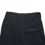 GIANNI VERSACE Made in Italy Oversized 3B Suit Set M Black Wool Medusa All-over Lining Wide Slacks COUTURE