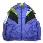 Adidas 90s Nylon Track Jacket, Medium, Blue, Embroidered Trefoil Logo, Silver Tag