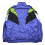 Adidas 90s Nylon Track Jacket, Medium, Blue, Embroidered Trefoil Logo, Silver Tag