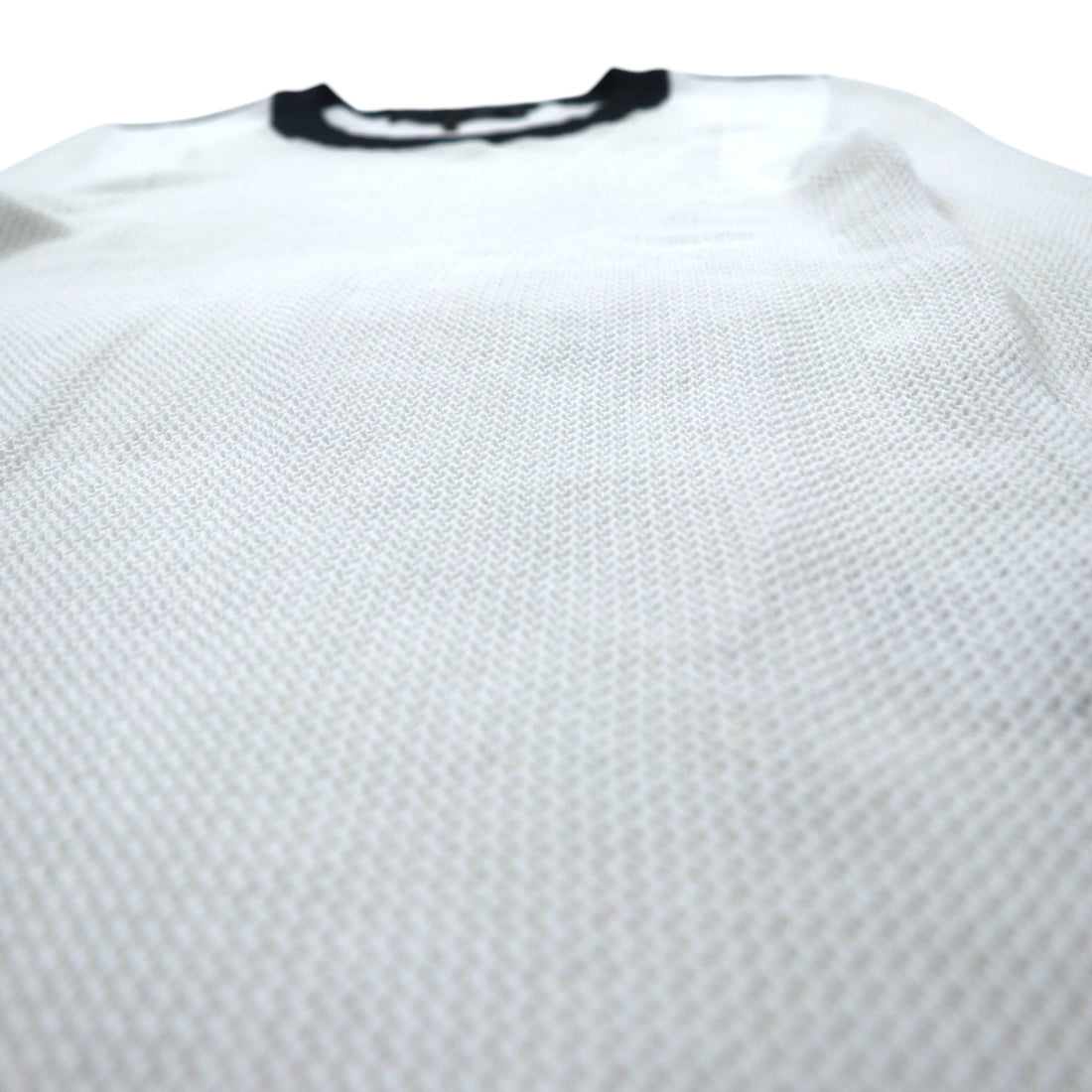 rag &amp; bone / JEAN Mesh Long Sleeve T-Shirt Long T XS White Cotton Rayon