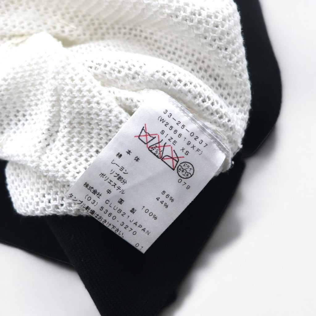 rag &amp; bone / JEAN Mesh Long Sleeve T-Shirt Long T XS White Cotton Rayon