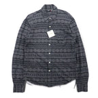 CASH CA Cut-off Shirt, Medium, Gray, All-over Pattern, Nordic, CAW11-SH0011, Made in Japan