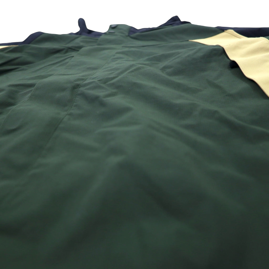 LLBean 90s Mountain Parka XL Khaki Nylon Waterproof Zip-in-Zip Mountain Tag