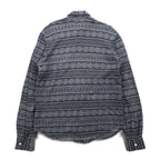 CASH CA Cut-off Shirt, Medium, Gray, All-over Pattern, Nordic, CAW11-SH0011, Made in Japan
