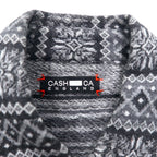 CASH CA Cut-off Shirt, Medium, Gray, All-over Pattern, Nordic, CAW11-SH0011, Made in Japan