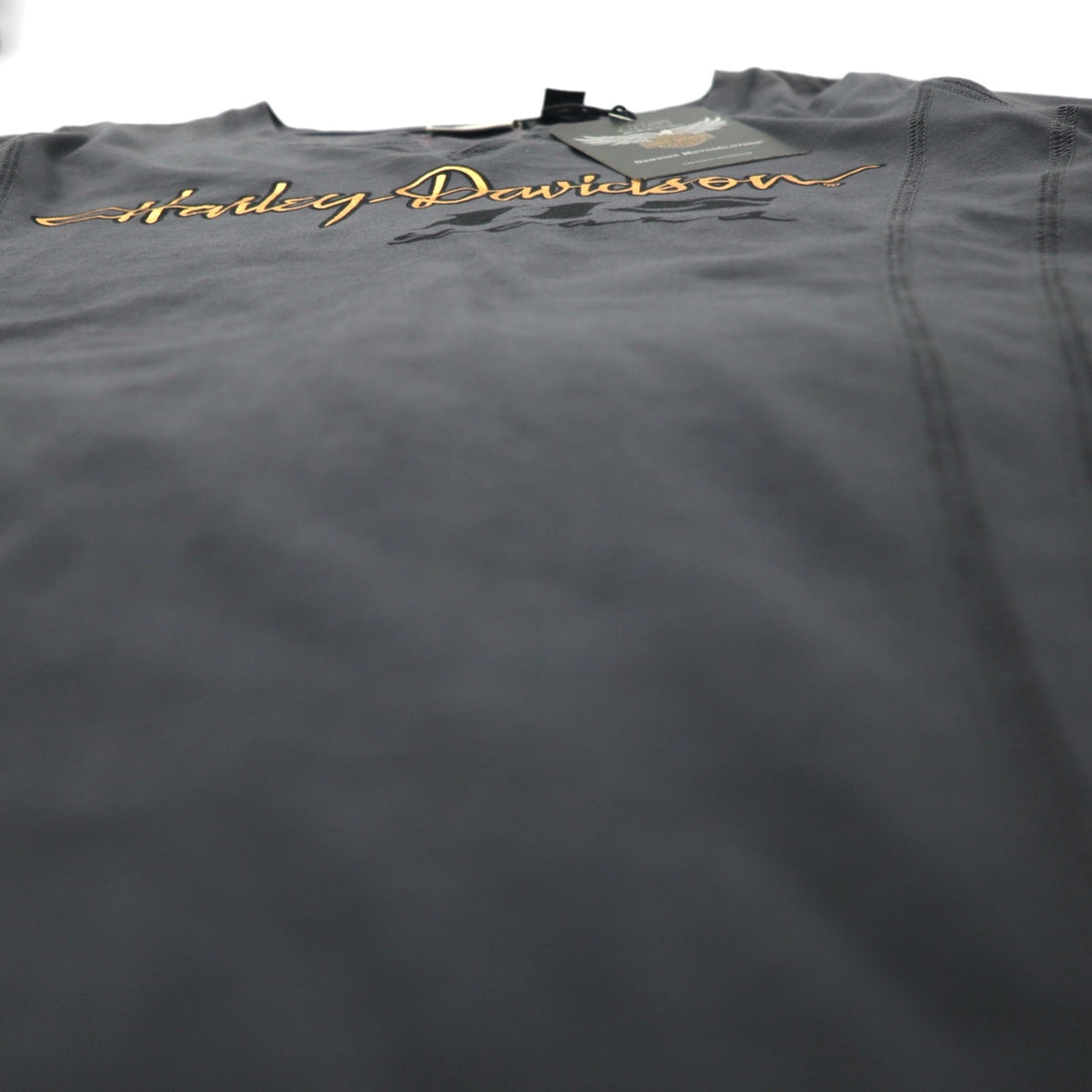 HARLEY DAVIDSON Logo Print T-shirt M Gray Cotton 115th Anniversary Model Unused Item