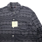 CASH CA Cut-off Shirt, Medium, Gray, All-over Pattern, Nordic, CAW11-SH0011, Made in Japan