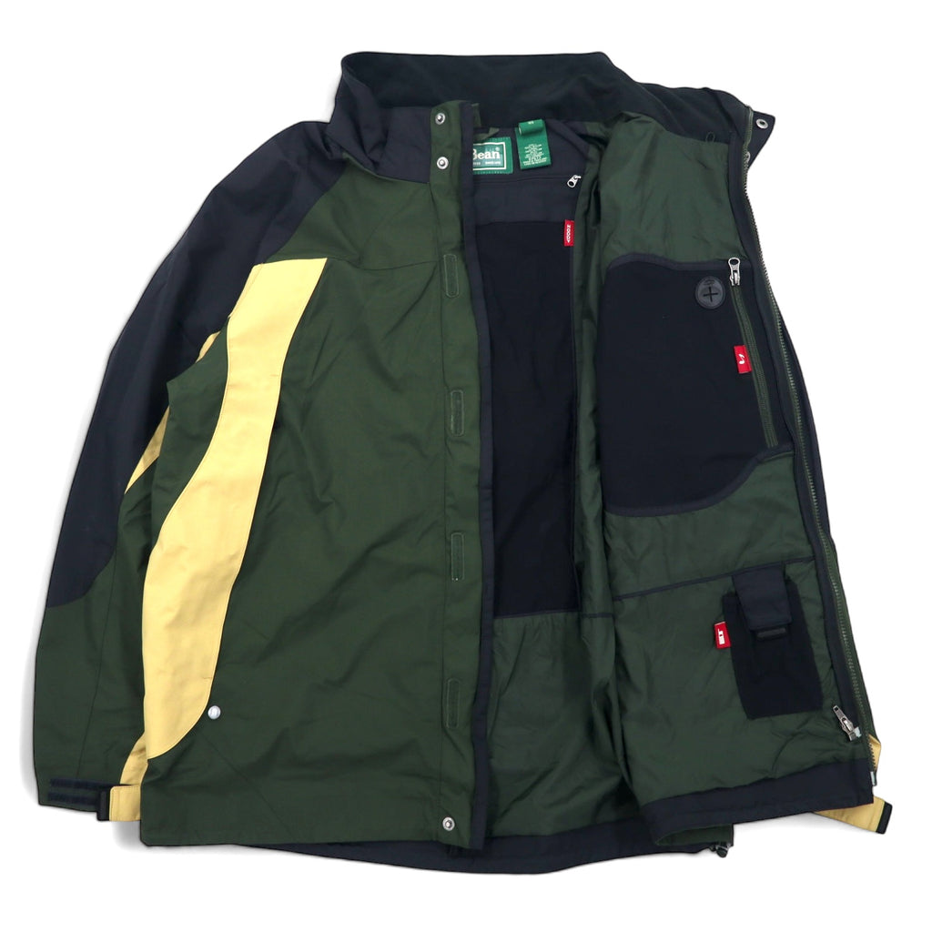 LLBean 90s Mountain Parka XL Khaki Nylon Waterproof Zip-in-Zip Mountain Tag