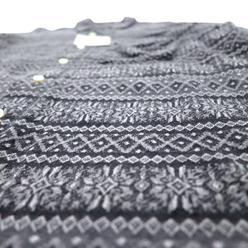 CASH CA Cut-off Shirt, Medium, Gray, All-over Pattern, Nordic, CAW11-SH0011, Made in Japan