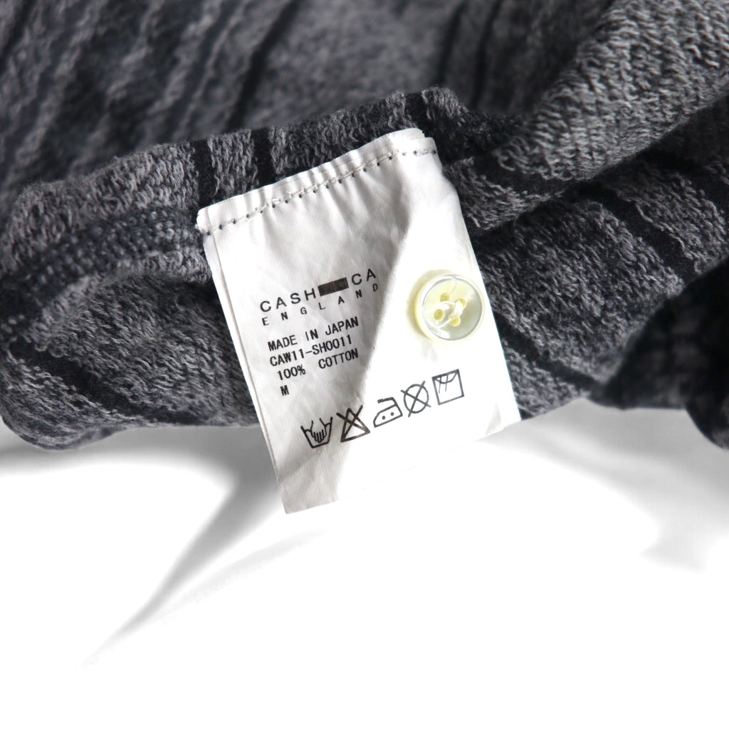 CASH CA Cut-off Shirt, Medium, Gray, All-over Pattern, Nordic, CAW11-SH0011, Made in Japan