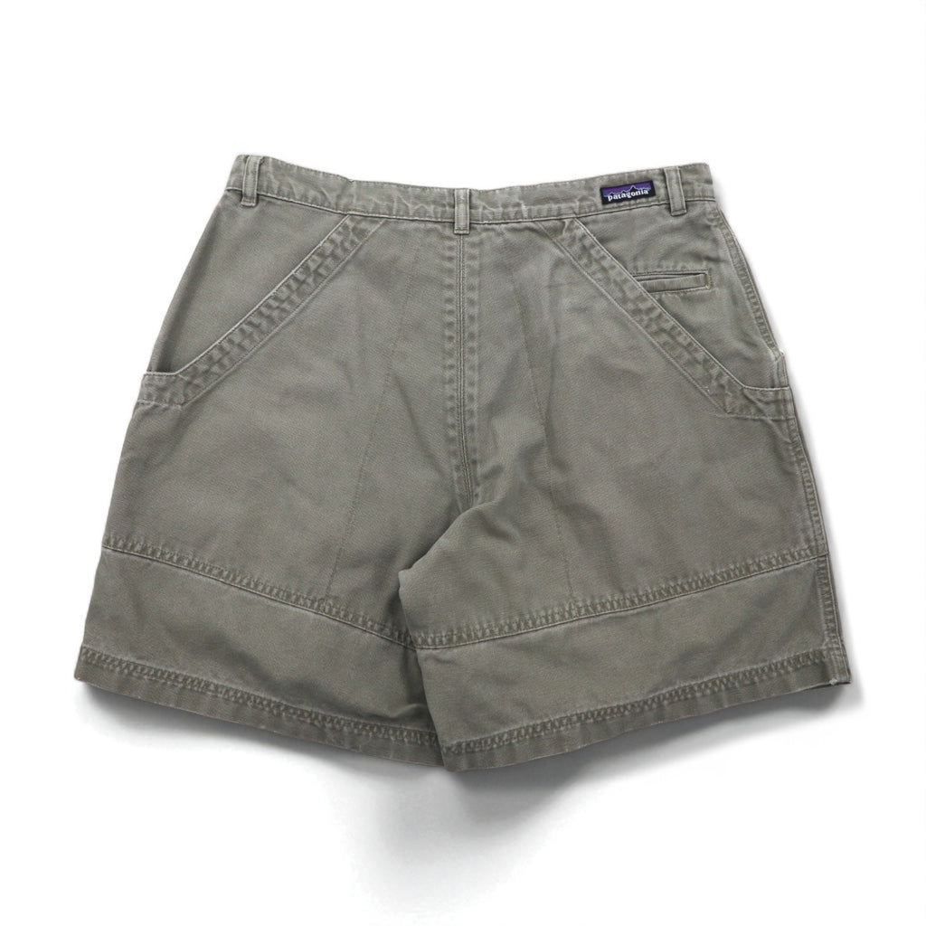 Patagonia 2000s Stand Up Shorts, Duck Fabric, Khaki, Organic Cotton, Size M