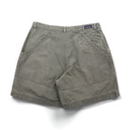 Patagonia 2000s Stand Up Shorts, Duck Fabric, Khaki, Organic Cotton, Size M