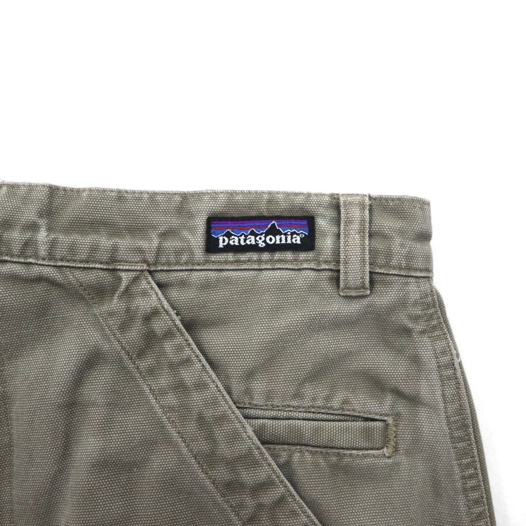 Patagonia 2000s Stand Up Shorts, Duck Fabric, Khaki, Organic Cotton, Size M