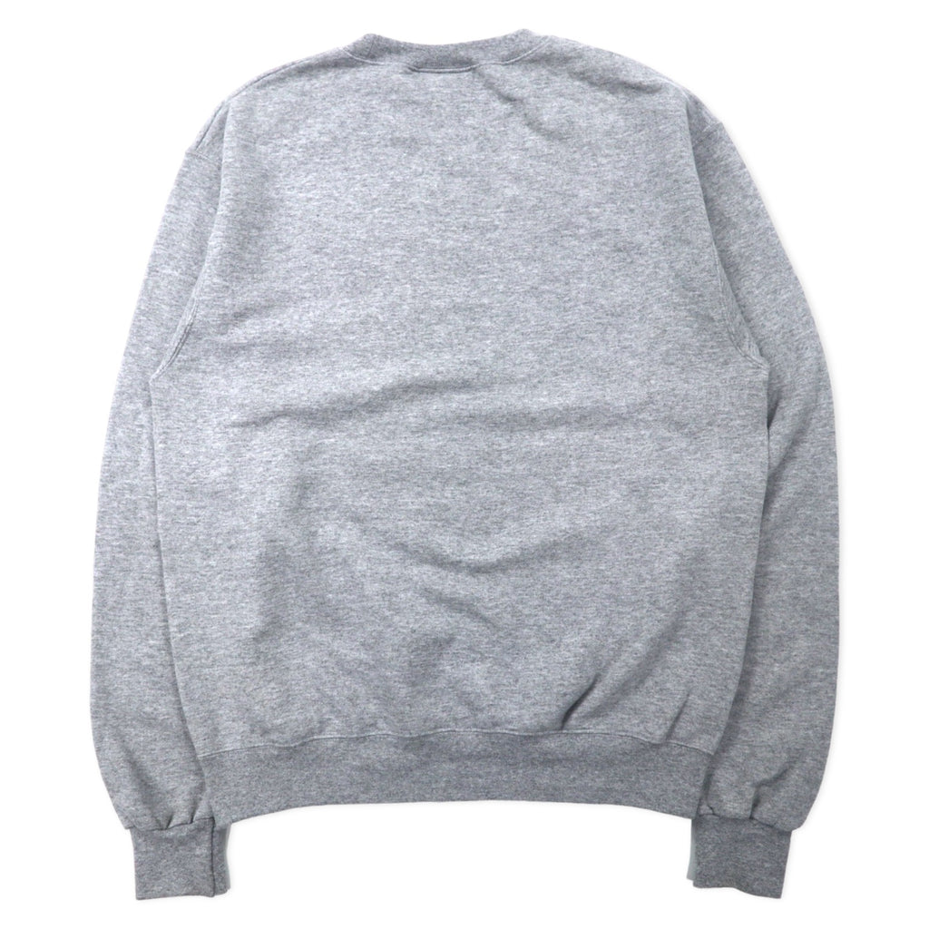 Champion College Print Sweatshirt XL Gray Cotton Brushed Back BUTLER Made in El Salvador