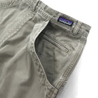 Patagonia 2000s Stand Up Shorts, Duck Fabric, Khaki, Organic Cotton, Size M