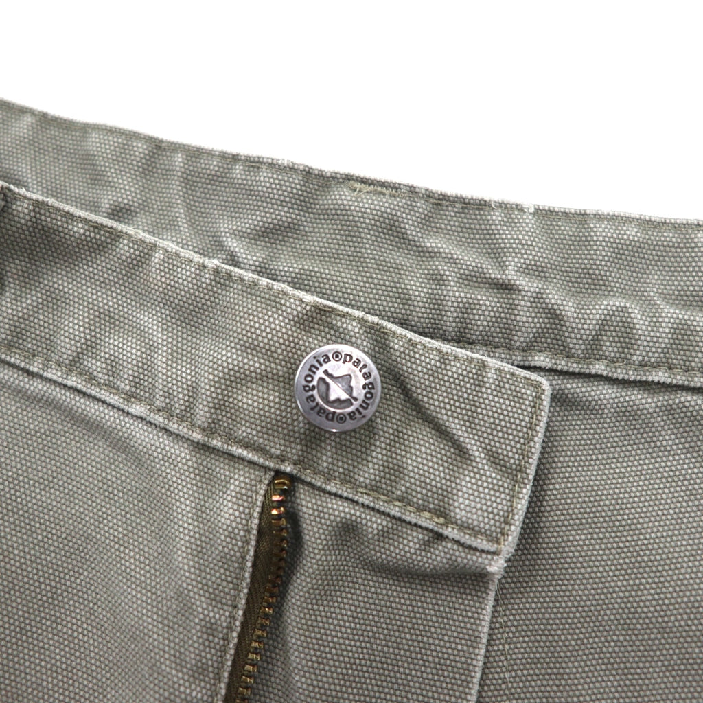 Patagonia 2000s Stand Up Shorts, Duck Fabric, Khaki, Organic Cotton, Size M