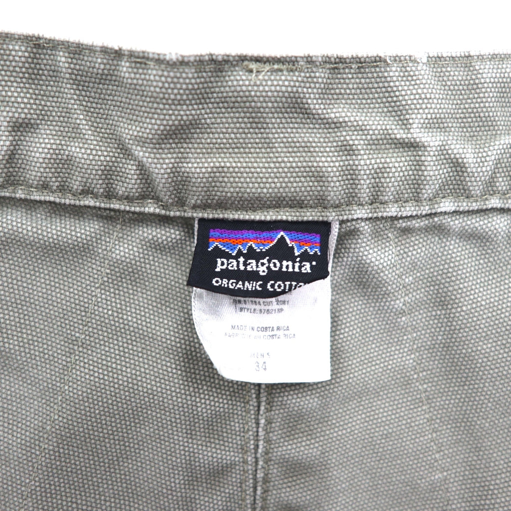 Patagonia 2000s Stand Up Shorts, Duck Fabric, Khaki, Organic Cotton, Size M