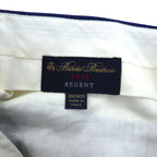 Brooks Brothers Italian Made REGENT Slacks Pants L Blue Check Wool Sheepskin Suspender Buttons