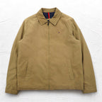 TOMMY HILFIGER ピーチスキン スウィングトップ ハリントンジャケット XL ベージュ ポリエステル