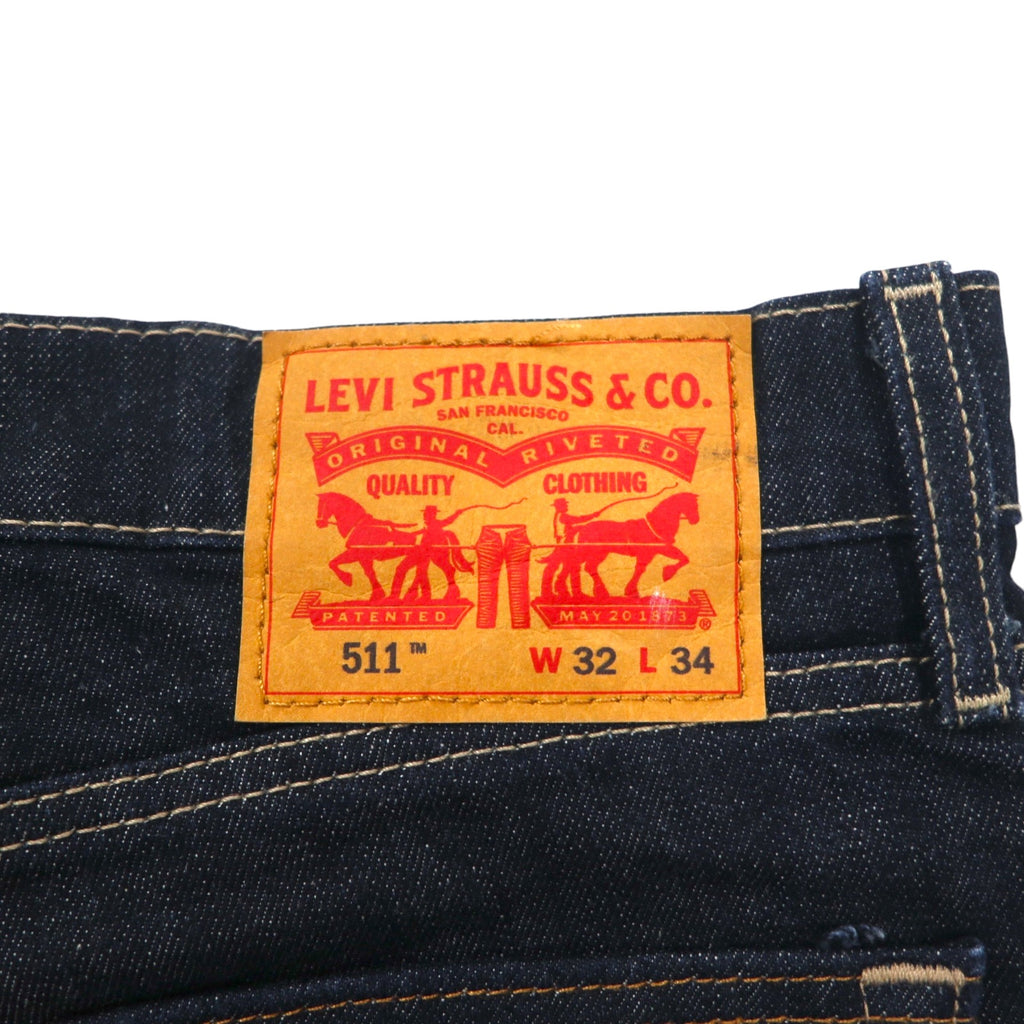 Levi's 511 デニムパンツ ジーンズ M インディゴ ブルー スリムフィット 04511-0241 メキシコ製