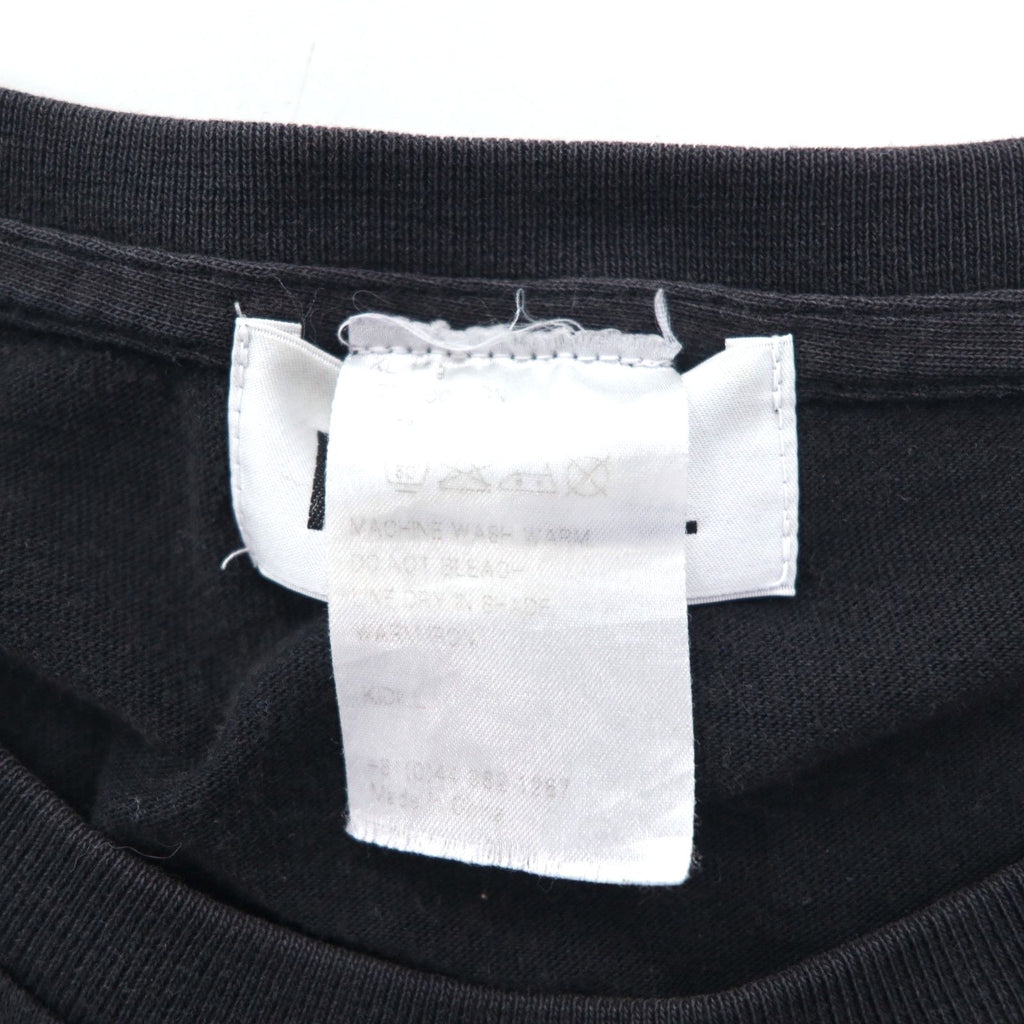 KIDILL Non-Artistic Print T-Shirt FREE Black Cotton Kanji