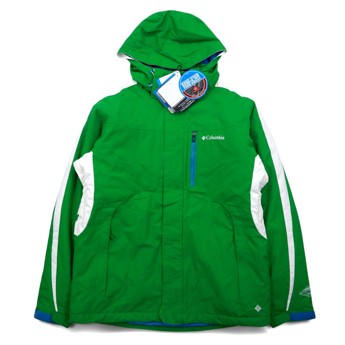 Columbia Omni-HEAT Mountain Parka M Green Omni-Tech Waterproof CUBIST 2.0 JACKET SM4010-010 Unused
