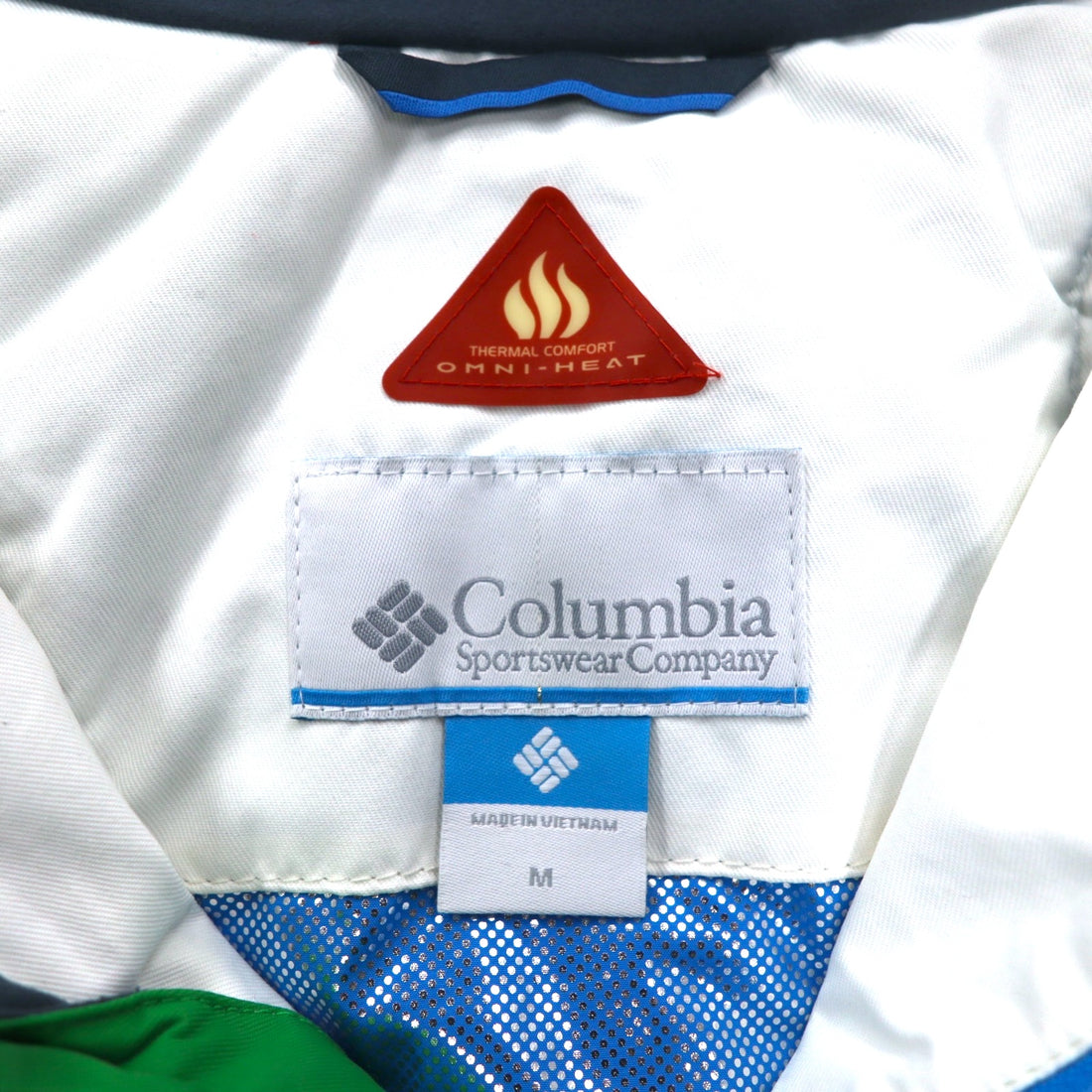 Columbia Omni-HEAT Mountain Parka M Green Omni-Tech Waterproof CUBIST 2.0 JACKET SM4010-010 Unused