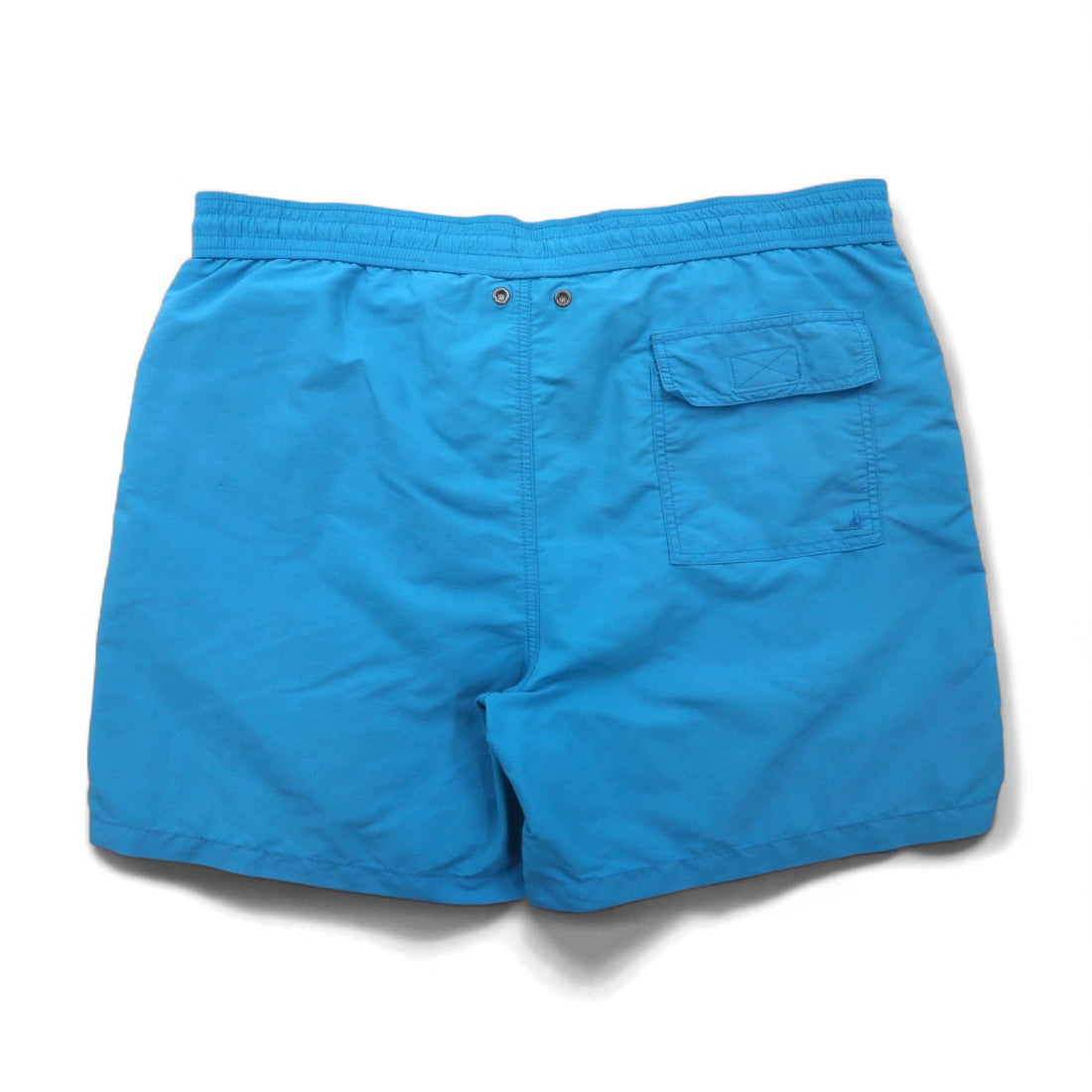 POLO RALPH LAUREN Easy Nylon Swim Shorts, Size L, Blue, Small Pony Embroidery