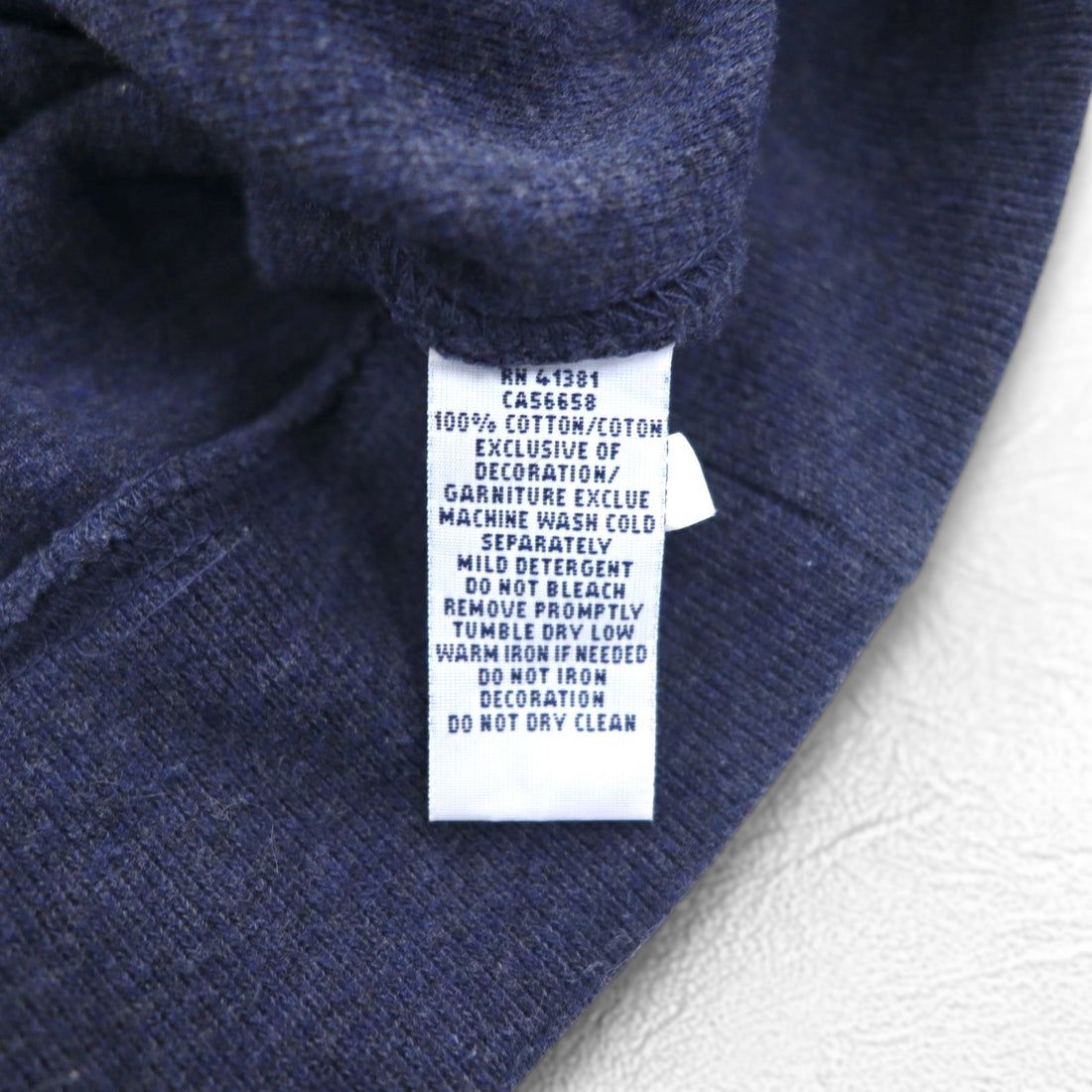 POLO RALPH LAUREN Shawl collar sweatshirt L Navy cotton small pony embroidery