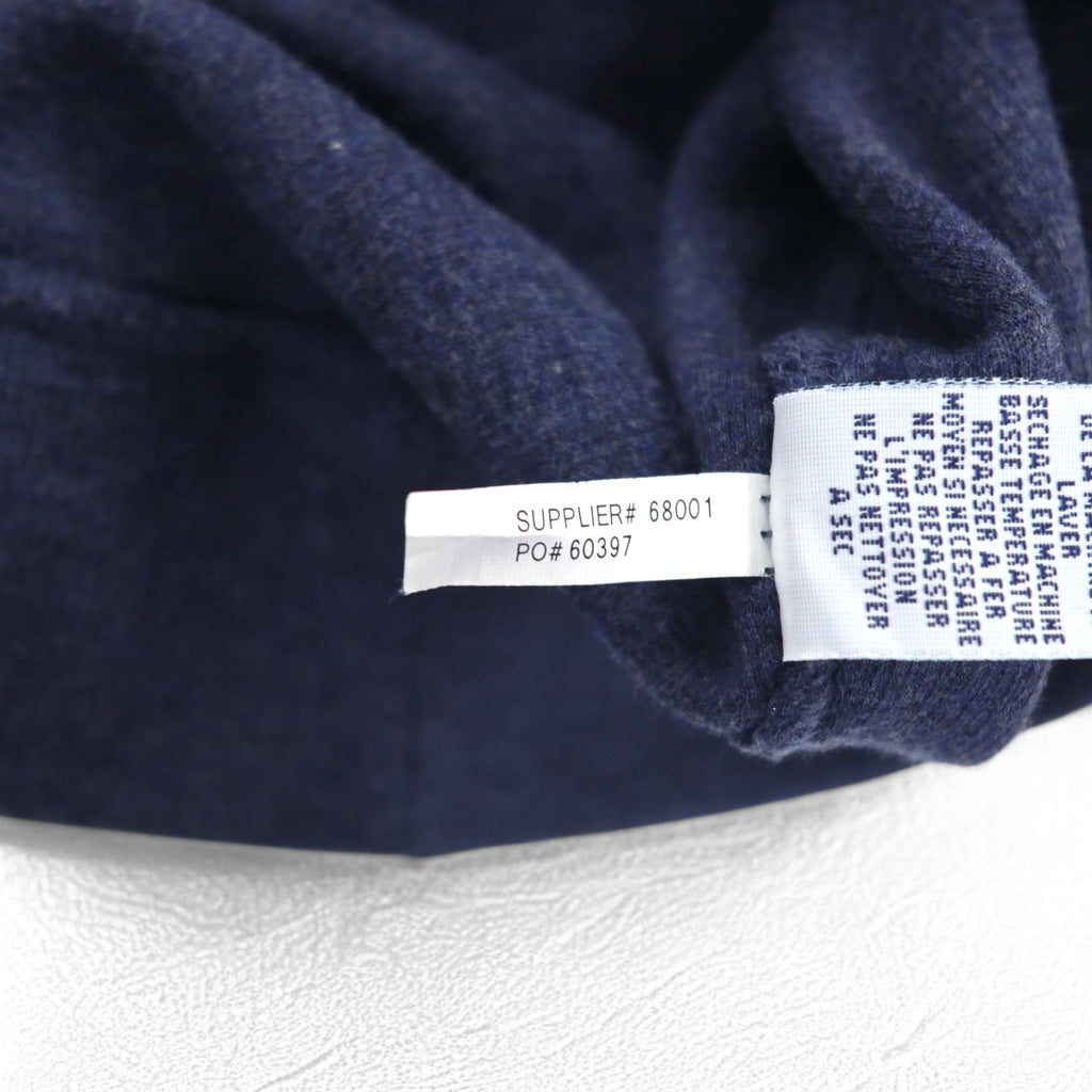 POLO RALPH LAUREN Shawl collar sweatshirt L Navy cotton small pony embroidery