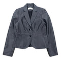Calvin Klein 2B Tailored Jacket S Silver Monogram All-over Print Polyester