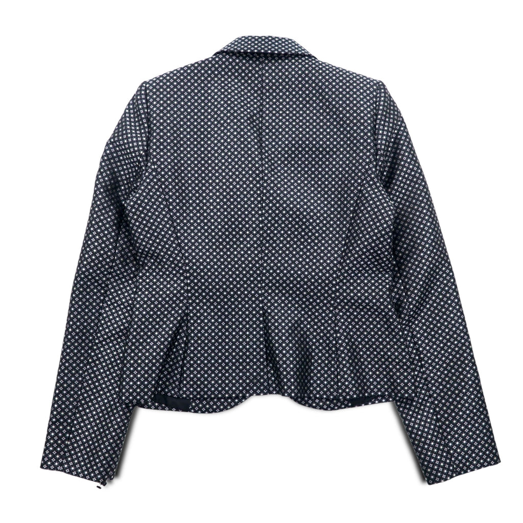 Calvin Klein 2B Tailored Jacket S Silver Monogram All-over Print Polyester