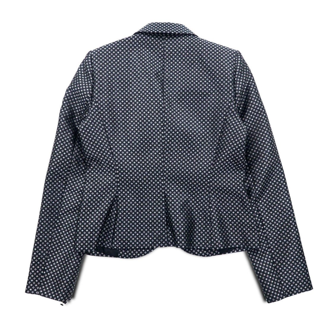 Calvin Klein 2B Tailored Jacket S Silver Monogram All-over Print Polyester