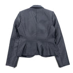 Calvin Klein 2B Tailored Jacket S Silver Monogram All-over Print Polyester