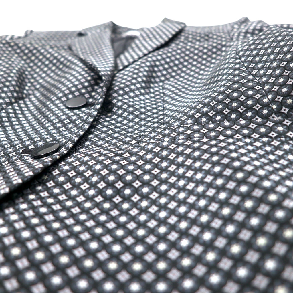 Calvin Klein 2B Tailored Jacket S Silver Monogram All-over Print Polyester