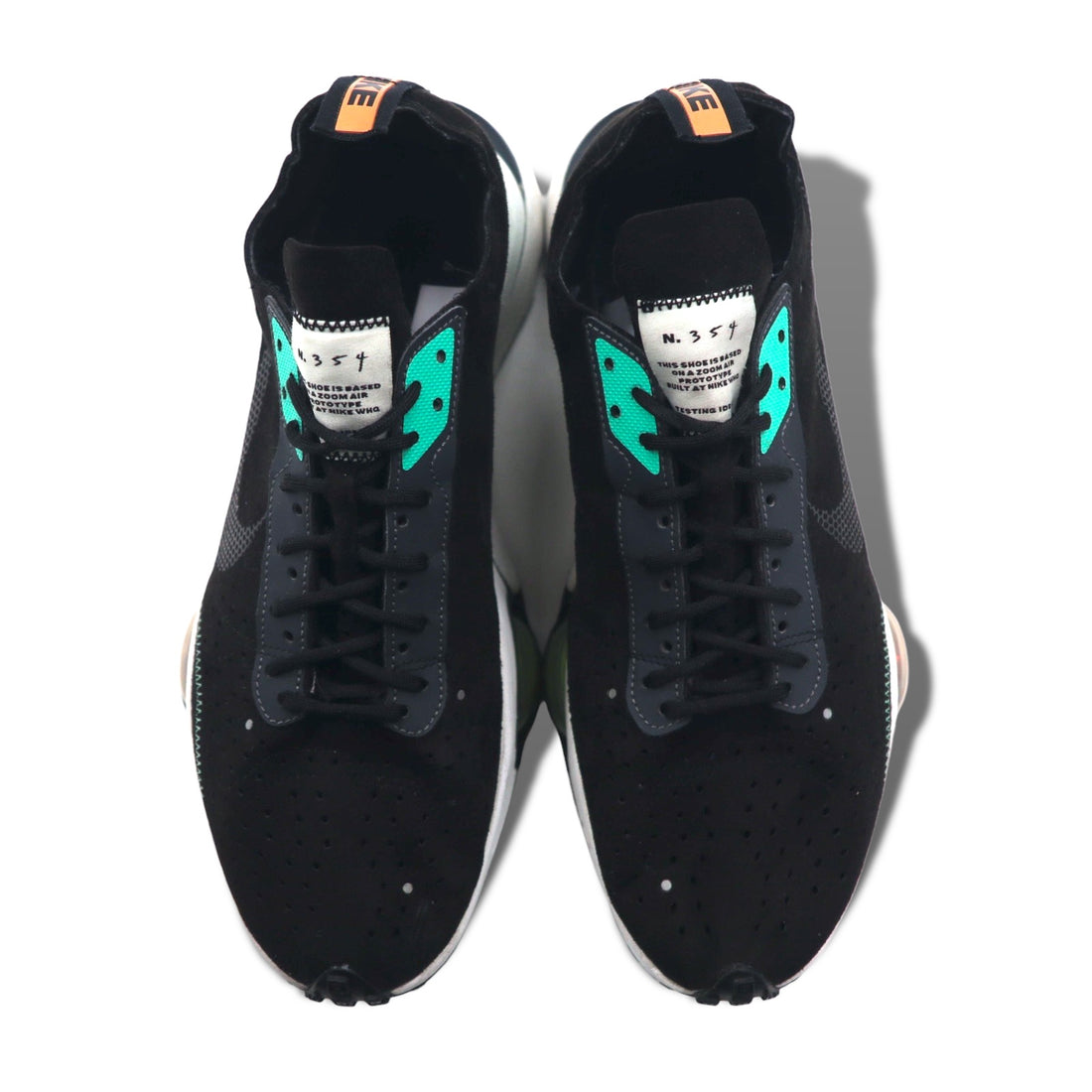 NIKE AIR ZOOM SNEAKER 28cm BLACK TYPE BLACK MENTA SUEDE N.354 CJ2033-010