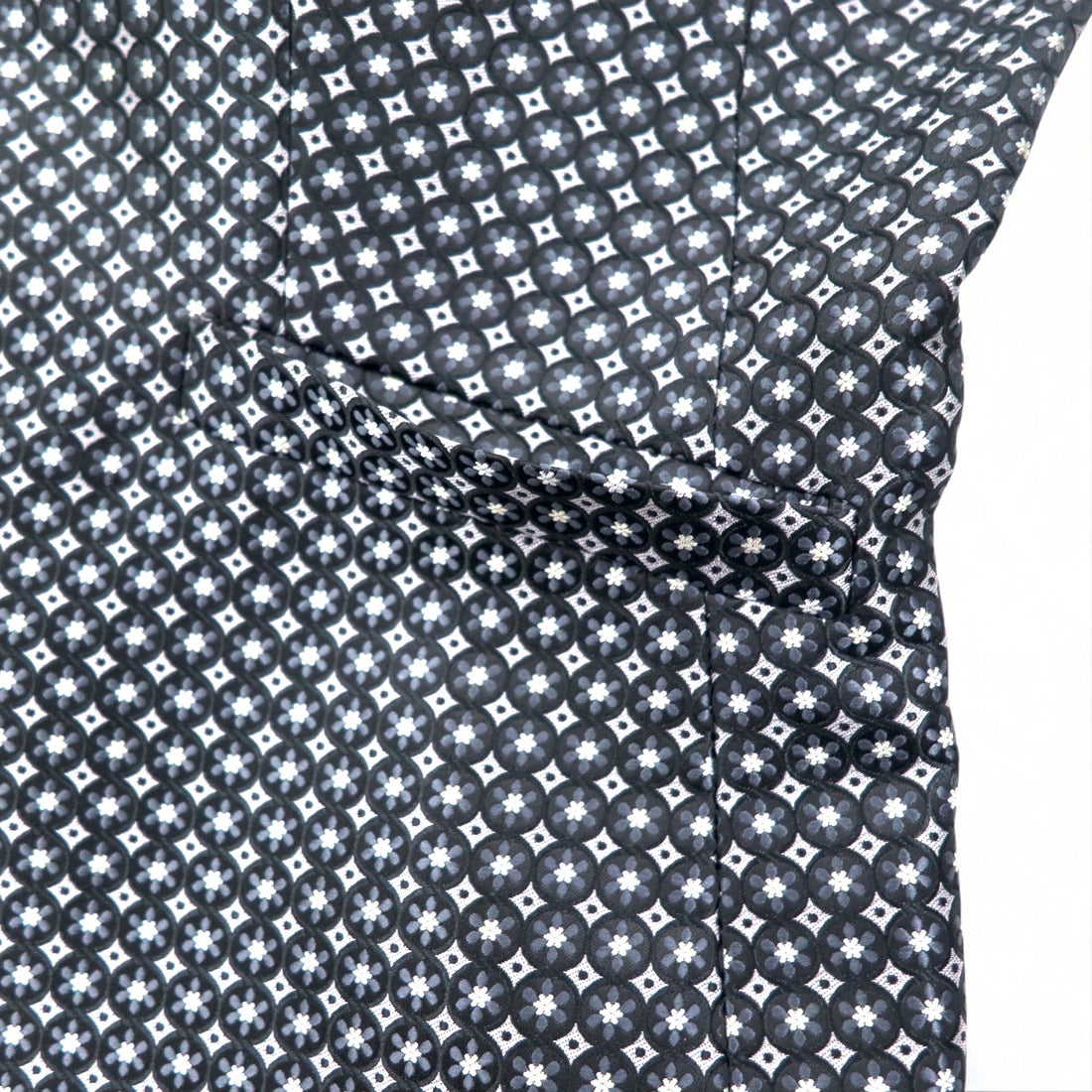 Calvin Klein 2B Tailored Jacket S Silver Monogram All-over Print Polyester