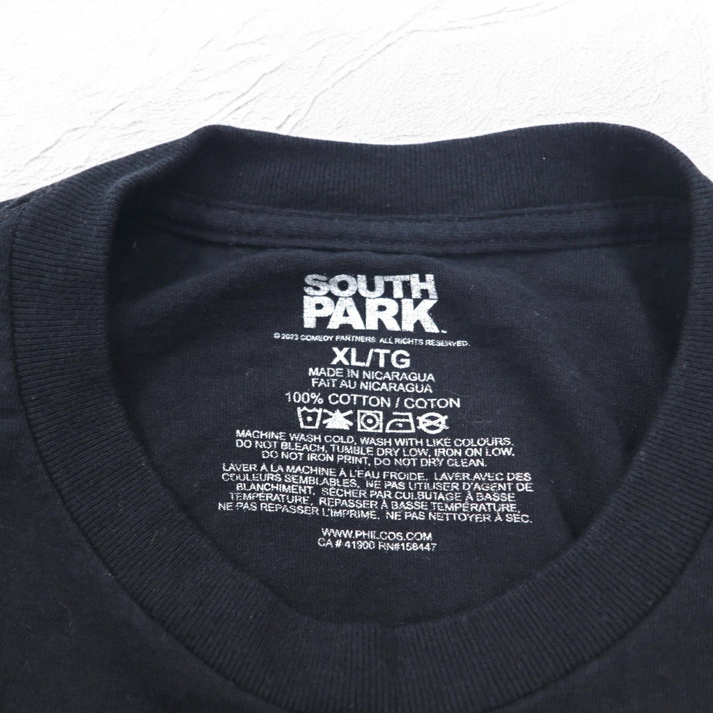 SOUTH PARK サウスパーク アニメ キャラクター プリント Tシャツ XL ブラック YOU CAN SUCK MY BALLS ニカラグア製