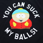 SOUTH PARK サウスパーク アニメ キャラクター プリント Tシャツ XL ブラック YOU CAN SUCK MY BALLS ニカラグア製