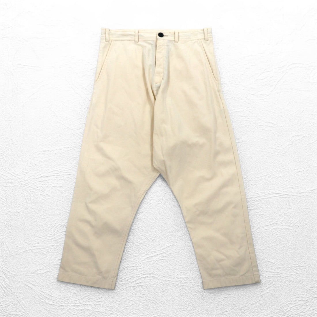 O project wide sarouel pants REGULAR FIT TROUSERS trousers S cotton beige made in Japan