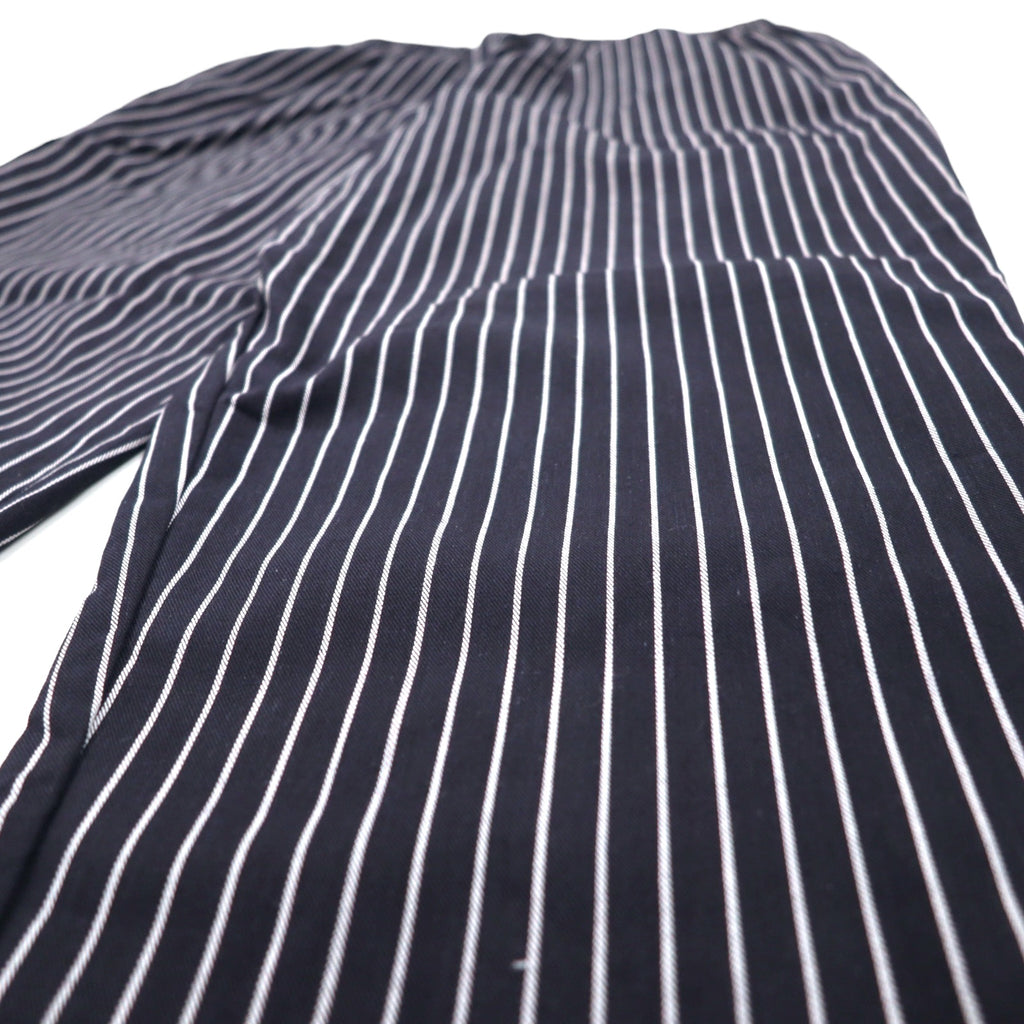 Premium uniforms Chef pants Easy pants M Black Stripe Polyester Cotton Chefs Choice