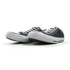 CONVERSE Leather All Star OX Sneakers, Size 27cm, Black, 1B906