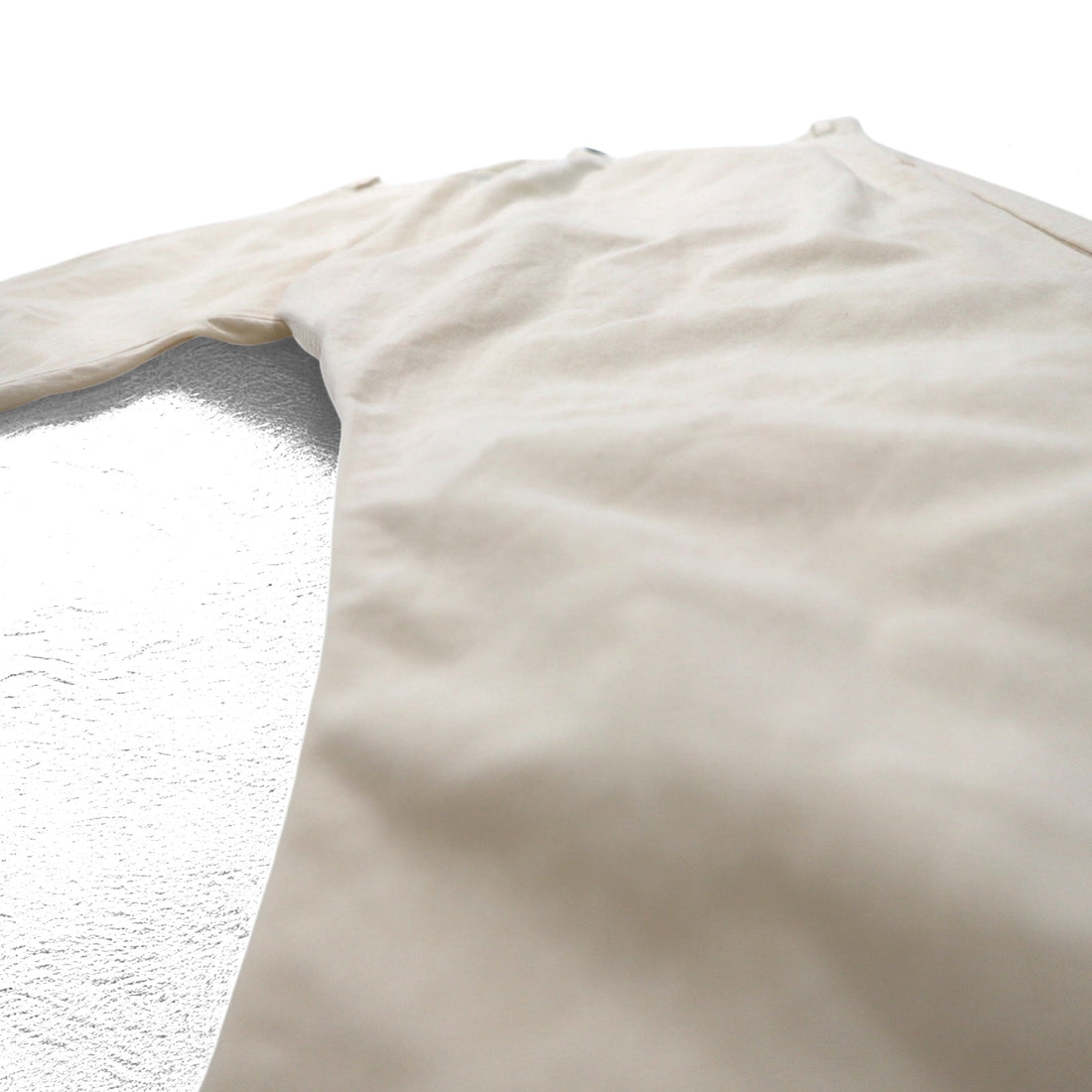 O project ワイド サルエル パンツ REGULAR FIT TROUSERS トラウザーズ S コットン ベージュ 日本製