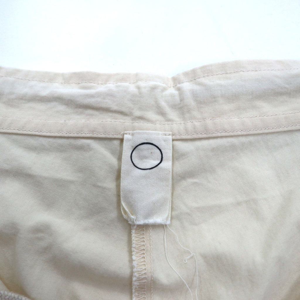O project ワイド サルエル パンツ REGULAR FIT TROUSERS トラウザーズ S コットン ベージュ 日本製